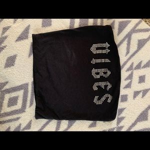 vibes crop top with gems